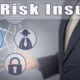 Businessman pointing with cybersecurity graphics